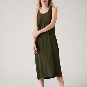Athleta Presidio Dress olive green